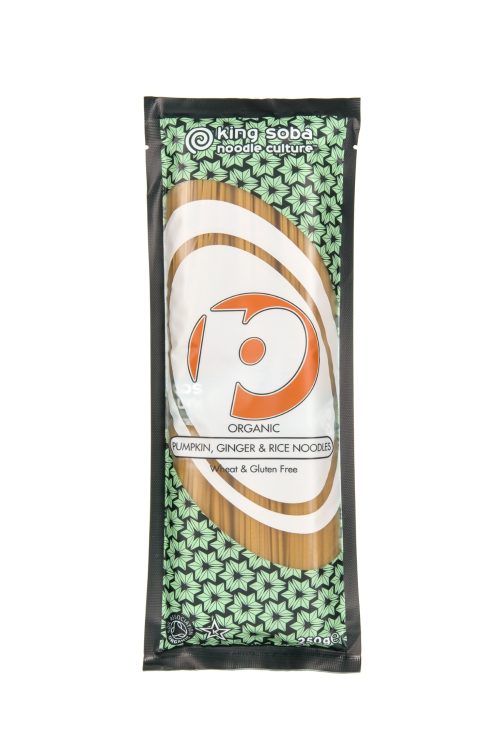 Mακαρόνια (νουντλς) από Κολοκύθα, Τζίντζερ και Καφέ Ρύζι