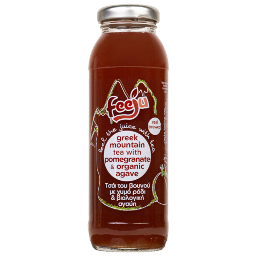 Τσάι του Βουνού με χυμό από Ρόδι & βιολογική αγαύη