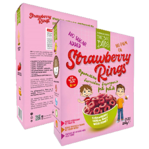 Τραγανά Δαχτυλιδάκια Δημητριακών με Μέλι και Φράουλα