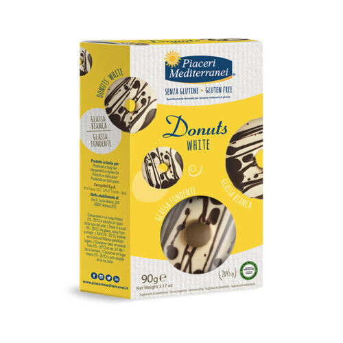 Donuts με επικάλυψη Λευκής Σοκολάτας